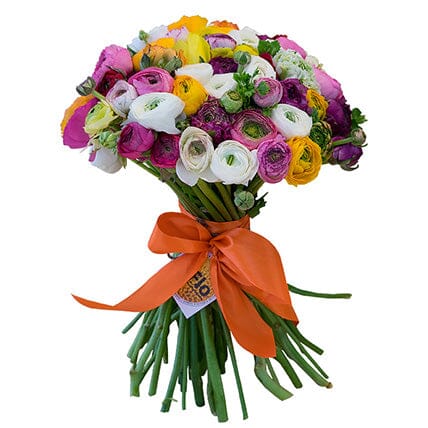 Bouquet of Multicolored Ranunculus