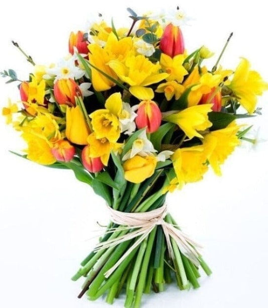 Daffodils and Tulips Spring Bouquet