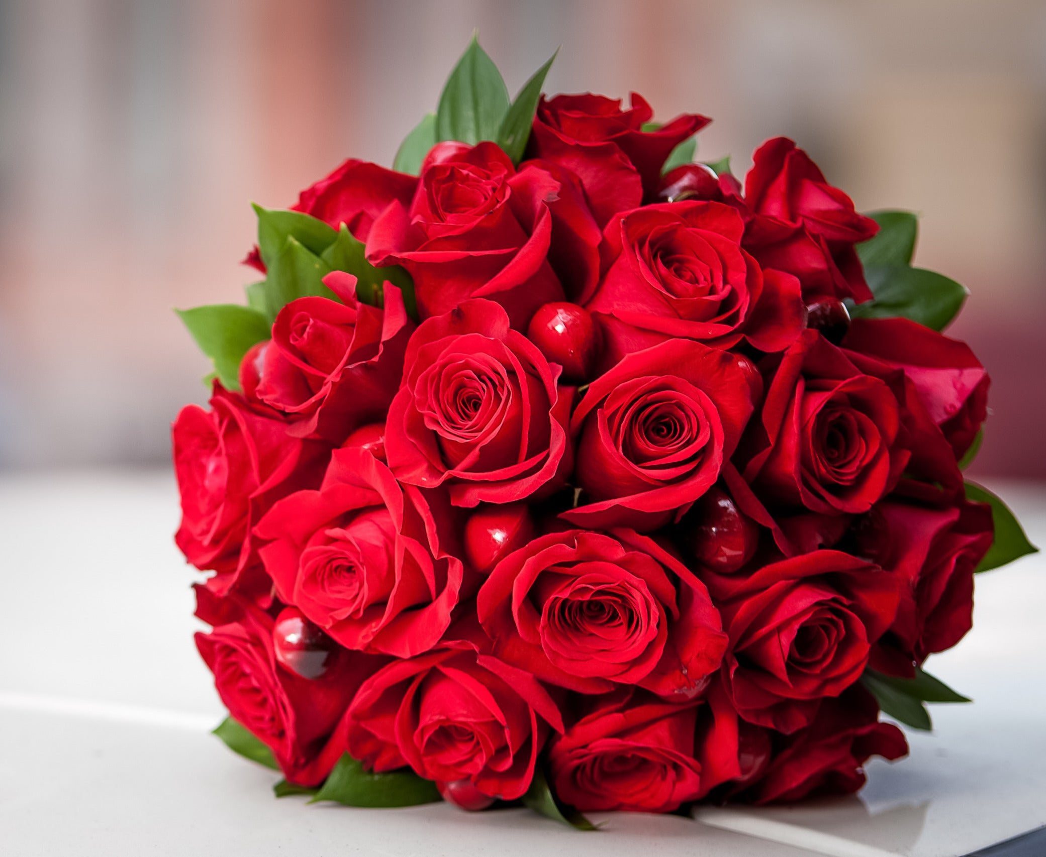Red Rose and Ferrero Rocher Bouquet - Flowers By Diamonds Treasures