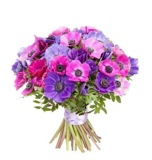 Shades of Pink and Purple Anemone Bouquet