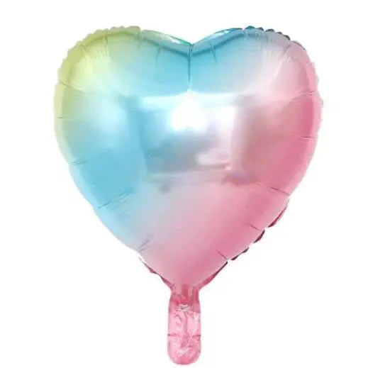 18 inch Rainbow Heart Helium Balloon