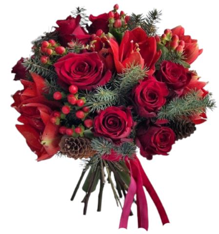 Amaryllis and Roses Bouquet