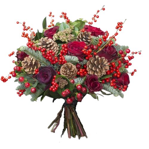 Baccara and Berry Holiday Bouquet