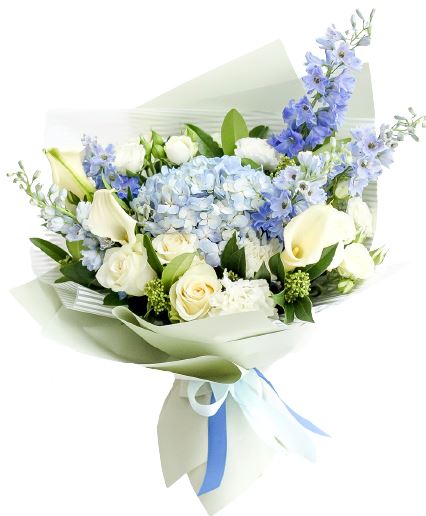 Blue and White Elegant Bouquet