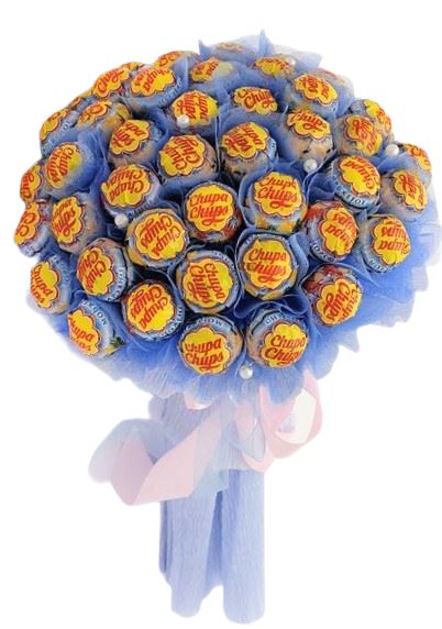 Blue Bouquet Chupa Chups Lollipop