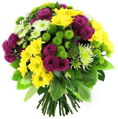 Bright Colorfully Chrysanthemum Bouquet