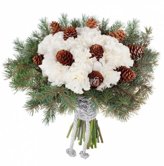 Carnations Christmas Bouquet