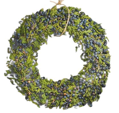 Christmas Wreath with Navy Berry