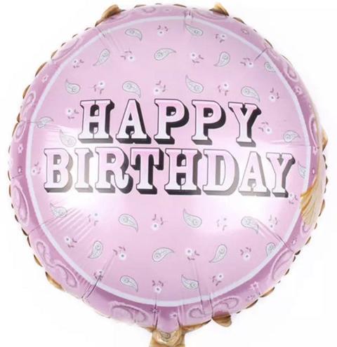 Classic Pink Happy Birthday Balloon