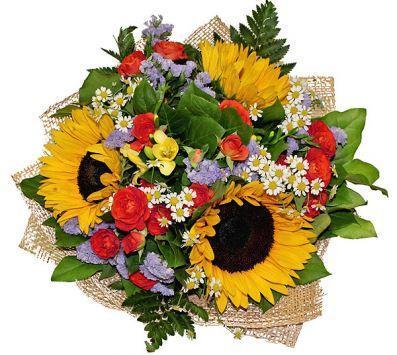 Colourful Bouquet with Sunflowers