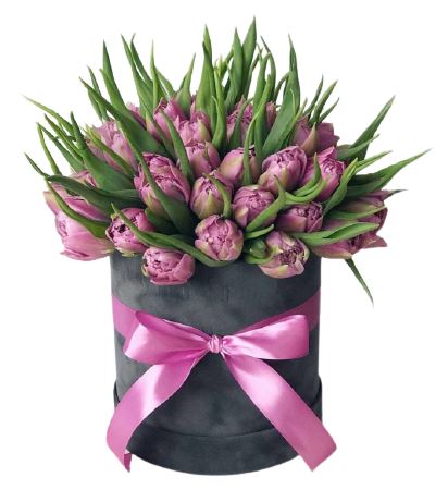 Elegant Double Tulips Box
