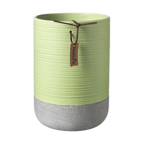 Evie Ceramic Green Vase