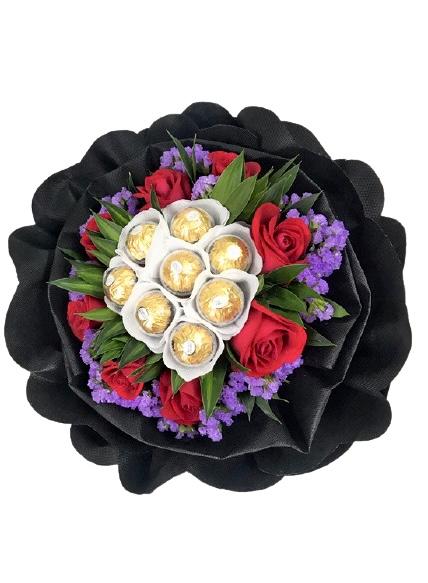 Flowers and Chocolates Bouquet