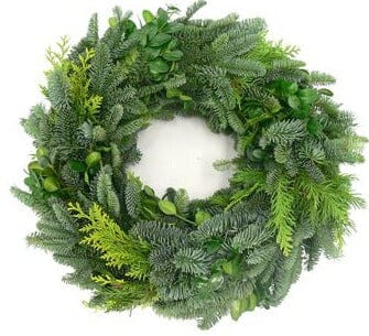 Fresh Mix Spurs and Conifer Wreath