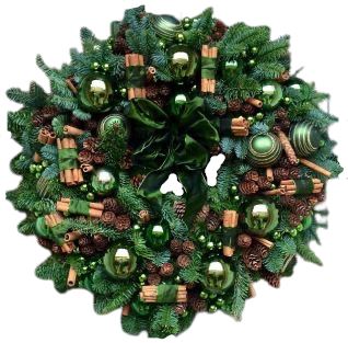 Green Festive Chrismas Wreath