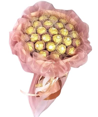 Light Pink Bouquet of Chocolates
