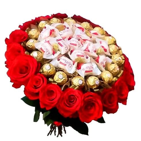 Luxury Roses and Chocolates Bouquet