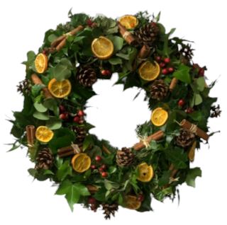 Natural Christmas Door Wreath