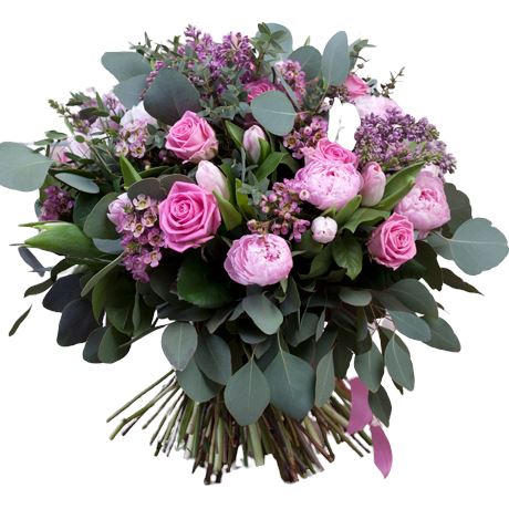 Peonies and Lilac Bouquet