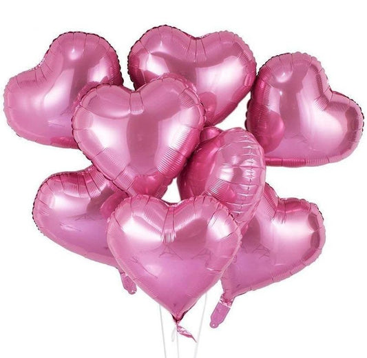 Pink Hearts Helium Balloons Gift