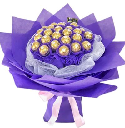 Purple Bouquet of Chocolates