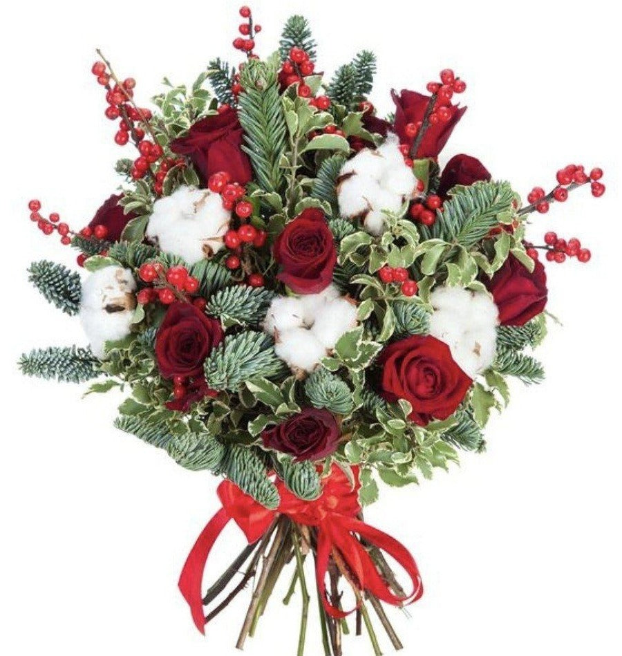 Red and White Christmas Bouquet