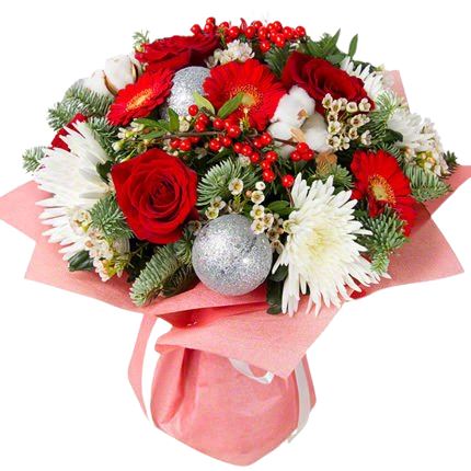 Red and White Festive Bouquet