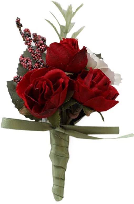 Red Roses Buttonhole
