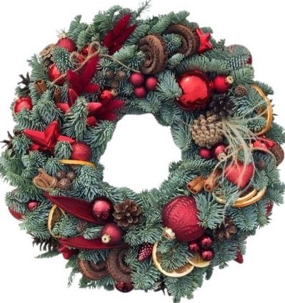 Red Star Christmas Wreath