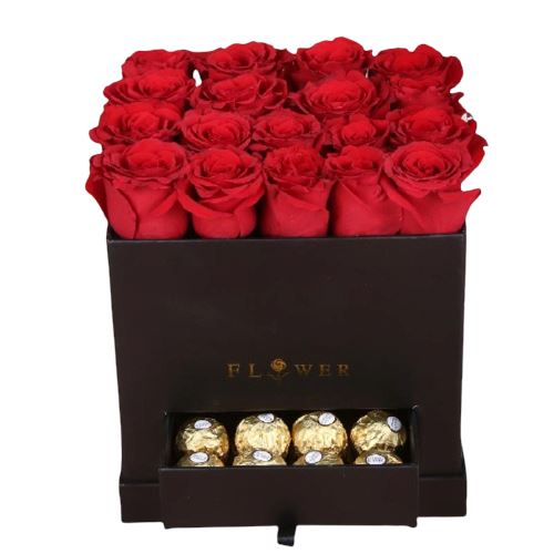 Romantic Roses and Chocolate Secret Box