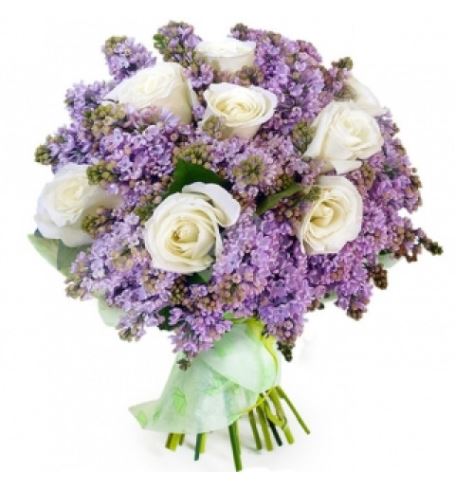 Roses and Lilac Bouquet