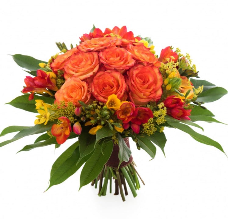 Roses with Freesias Bouquet