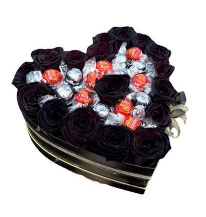 Roses with Lindt Truffles Box