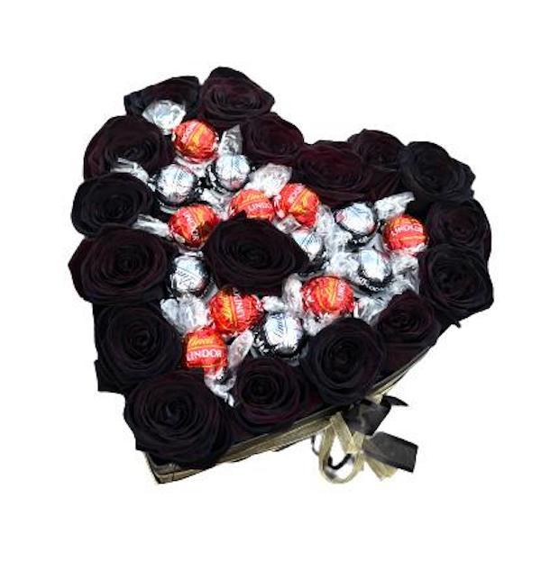 Roses with Lindt Truffles Box