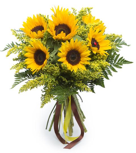 Sunflowers with Solidago Bouquet