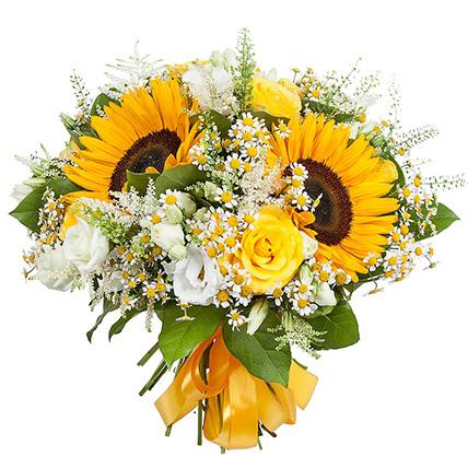 Sunflowers with Tanacetum Bouquet