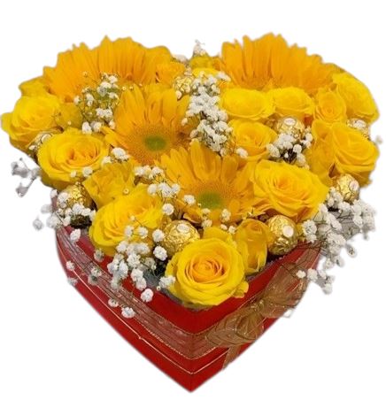 Sunny Sweet Box of Flowers
