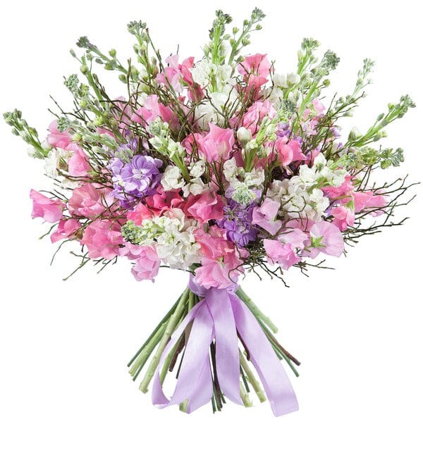 Sweet Pea and Stock Bouquet
