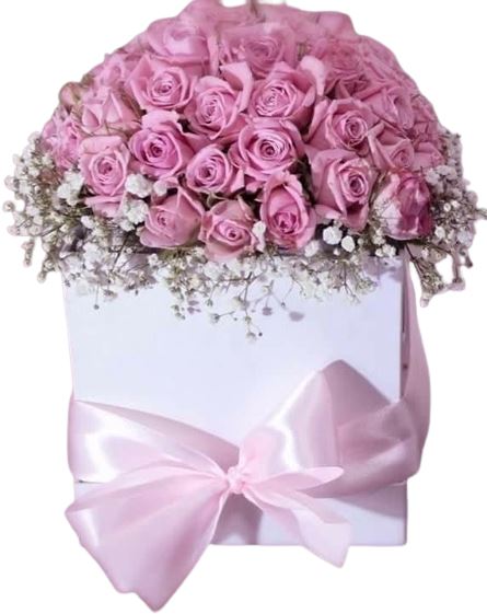 Sweet Pink Spray Roses Box