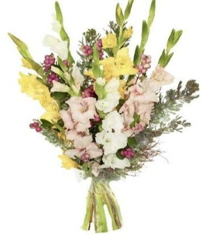 Three Colours of Gladioli Bouquet