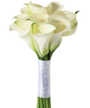 White Calla Lilly Wedding Bouquet